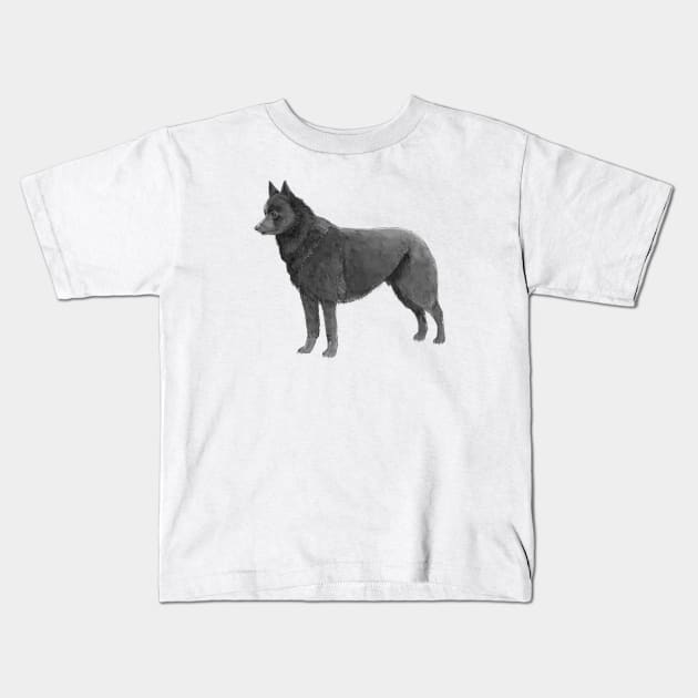 Schipperke Kids T-Shirt by doggyshop